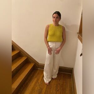 MOTHER Wrapper Patch Springy High Rise Jogger Jeans Ivory